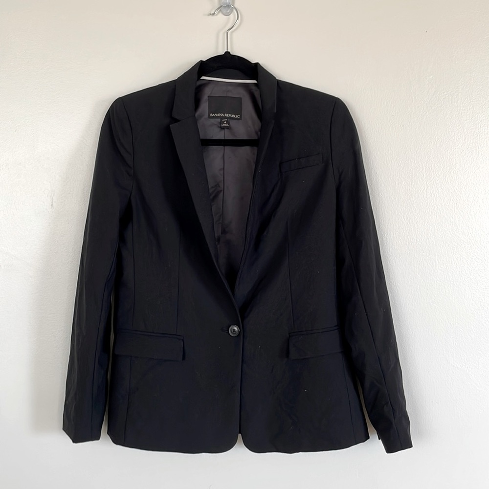 Banana Republic Petite Wool Suit Blazer (4P)